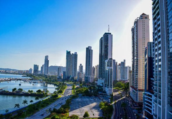 Avenida Balboa in Panama City, Panama