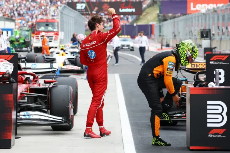 Leclerc mindenkit meglepve nyerte a hungaroringi időmérőt, Verstappen egy Sauber mögött a nyolcadik