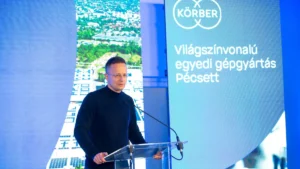 Szijjártó Péter: Száz új munkahelyet hoz létre a Körber Hungária 14,5 milliárd forintos beruházási programja Pécsen