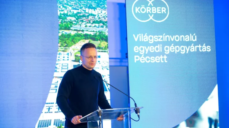 Szijjártó Péter: Száz új munkahelyet hoz létre a Körber Hungária 14,5 milliárd forintos beruházási programja Pécsen