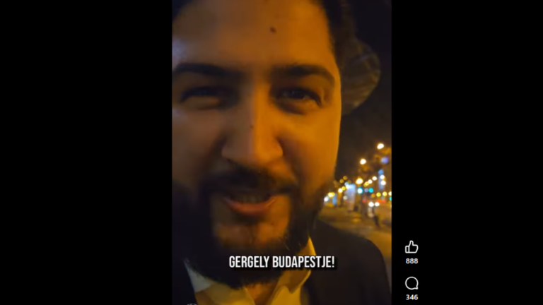 Elég kemény, nem? – mondta a fővárosi fideszes jelölt, miközben egy hajléktalant videózott