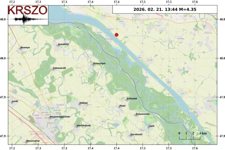 1996 óta ez volt a harmadik földrengés ezen a területen Szlovákiában