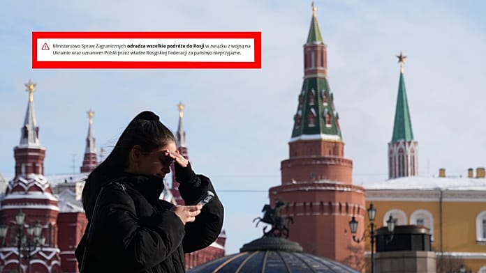 A moszkvai lengyel nagykövetség figyelmeztette a lengyeleket, hogy sürgősen hagyják el Oroszországot