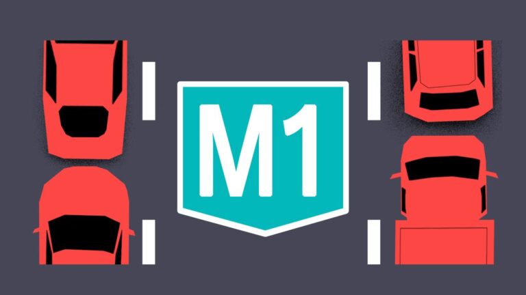 Baleset az M1-M7 kivezetőnél