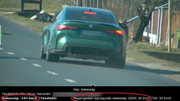 A rendőrök is alig hitték el, mennyit mutatott a traffipax Gemzsén