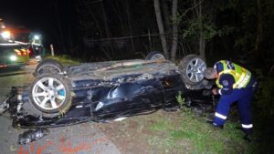 Fának csapódott egy autó, hárman meghaltak a Kiskunfélegyháza közelében történt balesetben