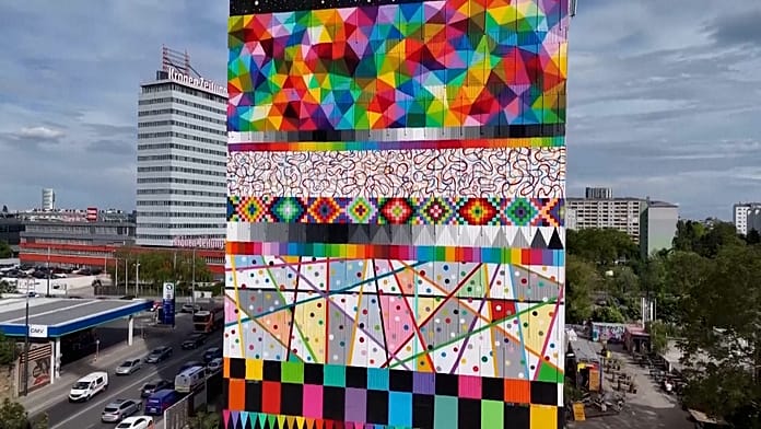 Bécs leleplezi óriás Eurovíziós falfestményt