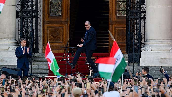 Hegedűs Zsolt, a leendő egészségügyi miniszter táncol a Magyar-ünneplésen