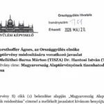 A Tisza benyújtotta az Alaptörvény módosítását, Orbán Viktorra szabták