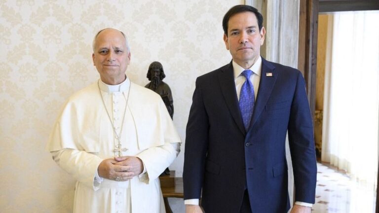 A Vatikánban találkozott Marco Rubio amerikai külügyminiszter XIV. Leó pápával