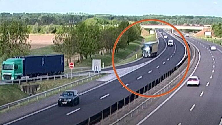 Letért némi pihenőre a kamionos, a folytatás drámaira sikerült + videó