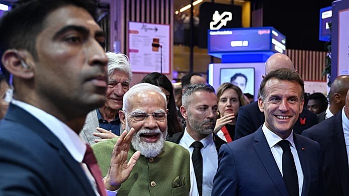 Macron és Modi bejárta az indiai pavilont a francia VivaTech-en