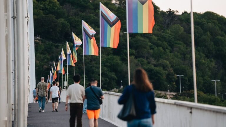 Csak tegnap kerültek ki, de már nincsenek a Pride-zászlók az Erzsébet-hídon