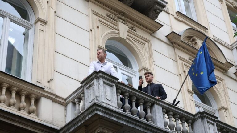 Németh Balázs: Magyar Péter szándékosan provokálta a tüntető tömeget + videó