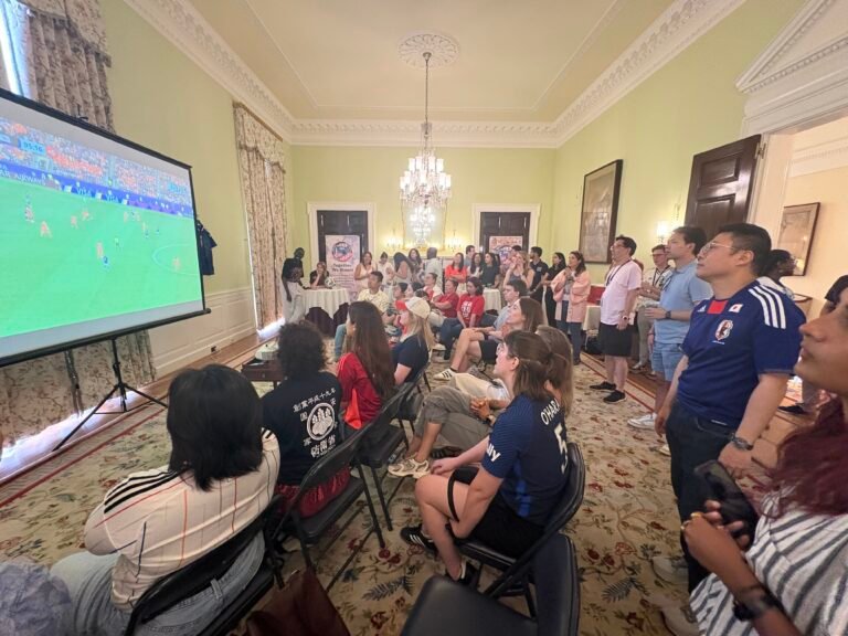 Why can’t we win it? Inside the Japanese embassy for Sunday’s World Cup opener.