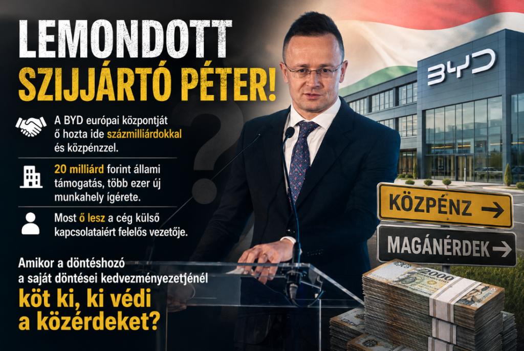Mától nem képviselő Szijjártó Péter!