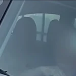 Videón, ahogyan a rendőrök mentenek ki egy Teslába ragadt idős nőt