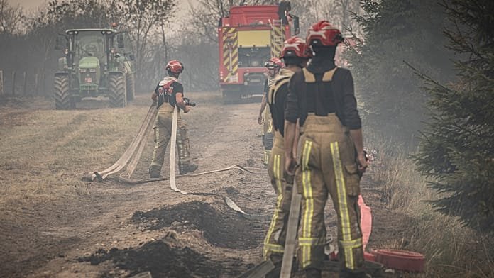 Belgium az óriási erdőtűzzel küzd, amely Németország felé terjed