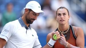Összeállt Djokovic és Szabalenka a US Openen, de már az első fordulóban kiesett