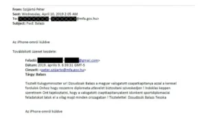 „Tisztelettel Dzsudzsák Balazs Tesoka” – itt a levél, amit Dzsudzsák írt Szijjártónak