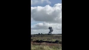 Videó mutatja, ahogy brit vadászgép lezuhan kiképzés közben