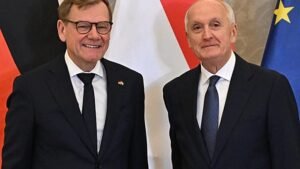 Baka András köztársasági elnök fogadta a német külügyminisztert