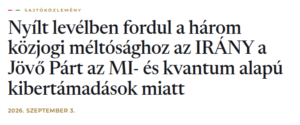Nyílt levélben fordultak a kormány- és államfőhöz