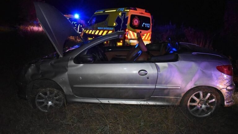 Kabriózni indultak a pápai fiatalok, szomorú véget ért a nyárias este