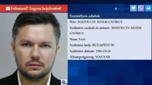 Európai és a nemzetközi elfogatóparancs Matolcsy Ádám és gyanúsított társa ellen