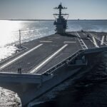 Hadrendbe áll az új amerikai nukleáris hordozó, a USS John F. Kennedy