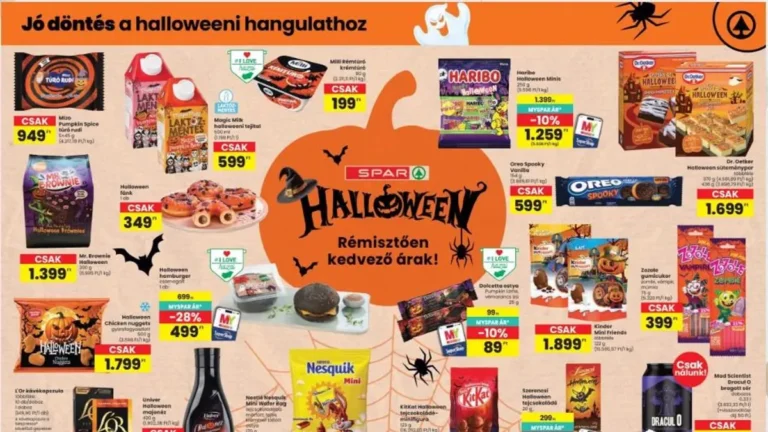 Óriási Halloween-akcióval készül a Spar, különleges finomságok érkeznek az üzletekbe